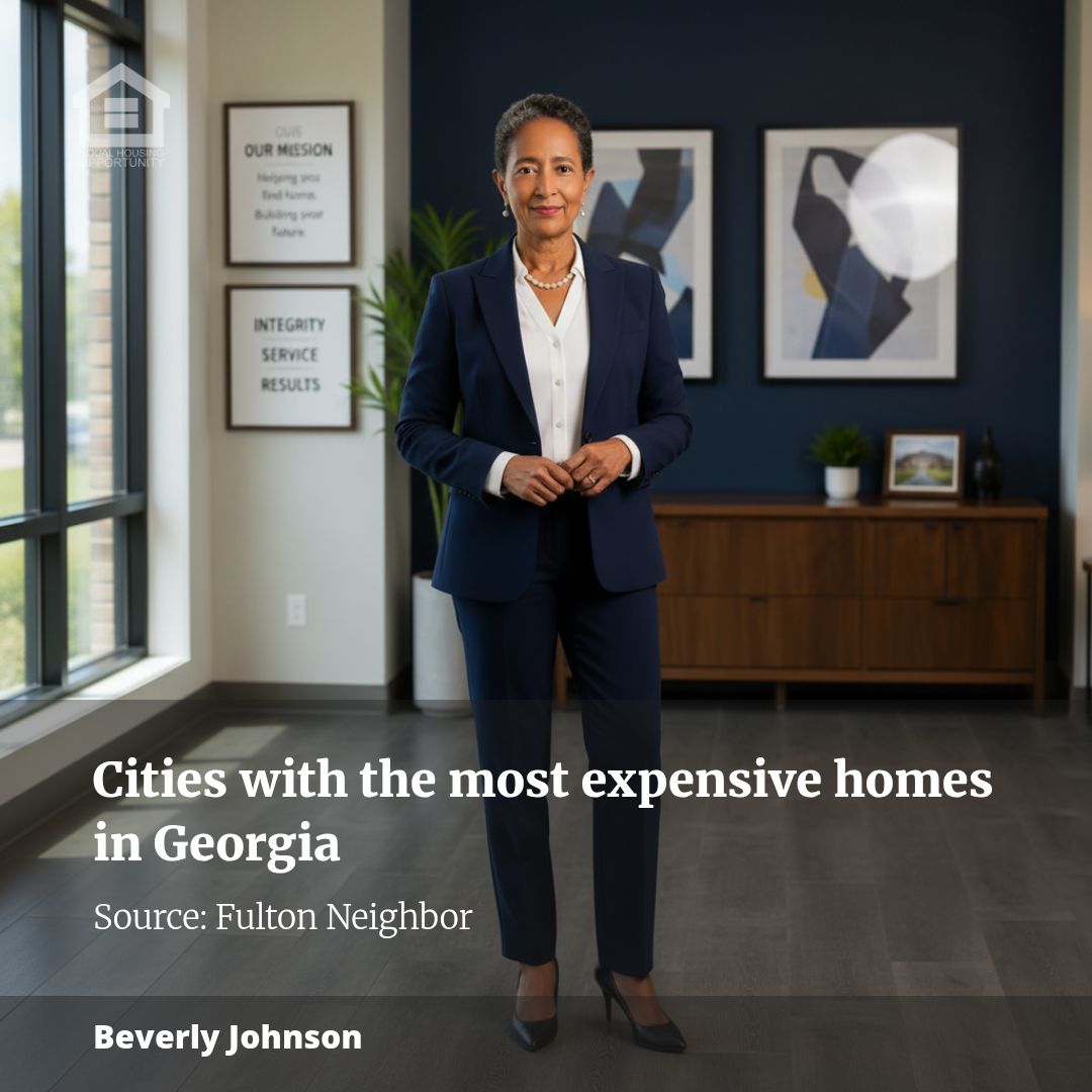 Cities with the most expensive homes in Georgia