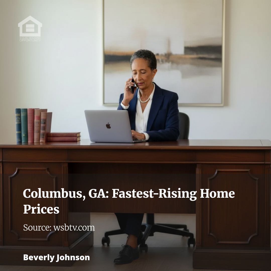 Cities with the fastest-growing home prices in the Columbus, Georgia metro area